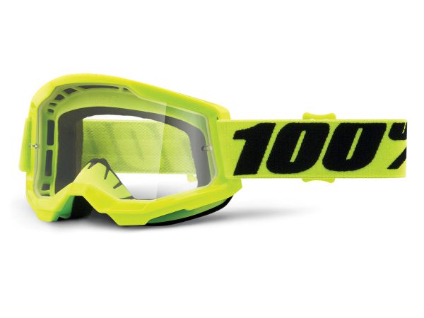 100% Brille: Strata 2 neon gelb, klares Glas