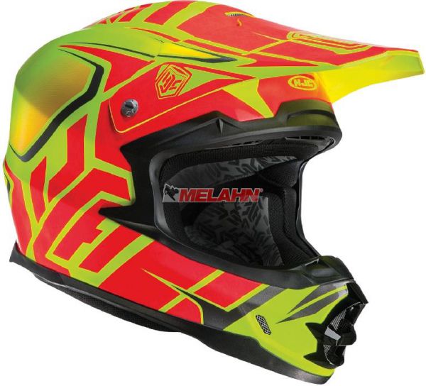 HJC Helm: FG-X Grand Duke, neon-gelb/neon-rot