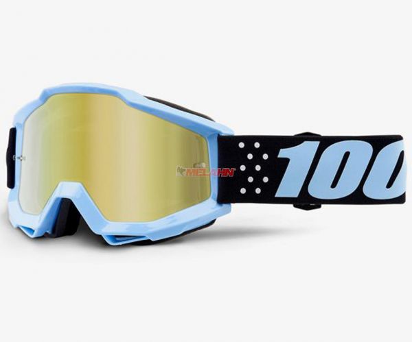 100% Kids Brille: Taichi, schwarz/blau