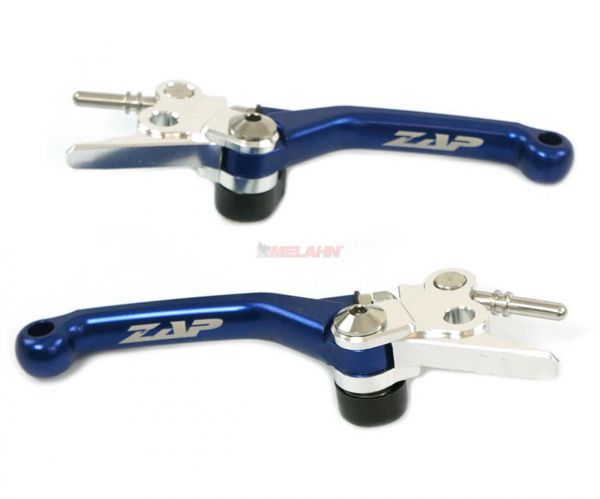 ZAP Flex-Kupplungs-/Bremshebel-Set für KTM/HUSQVARNA 65/85/Freeride 14- , blau