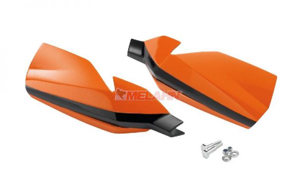 KTM Handprotektoren (Paar): MX II, orange/schwarz