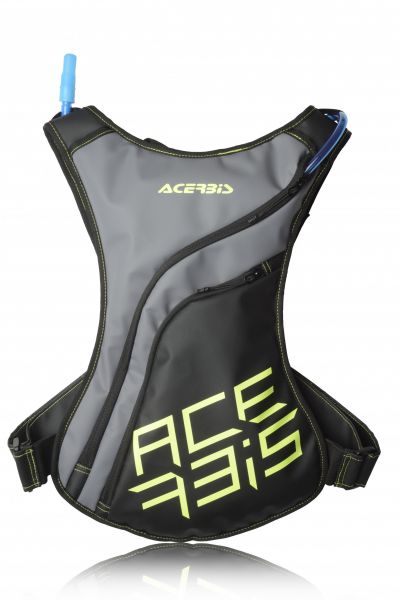 ACERBIS Trinkrucksack: Sathu 2,5 Liter, schwarz/grau/gelb