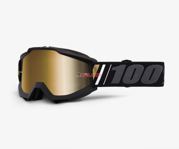 100% Brille: Accuri Off, schwarz/grau gold verspiegelt