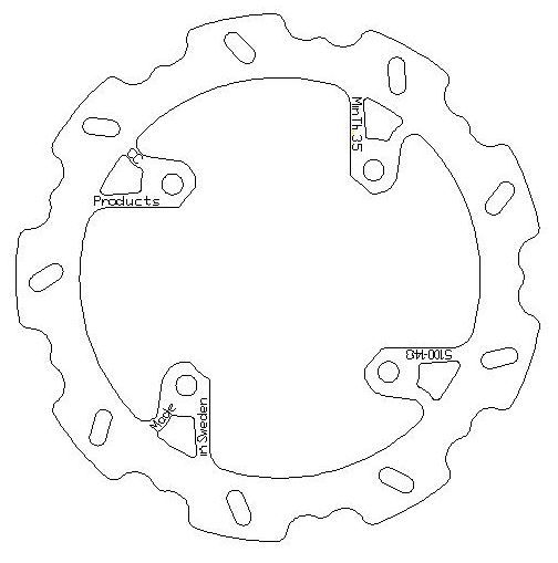 ZAP Bremsscheibe hinten für BETA RR 250-525 2005-2012