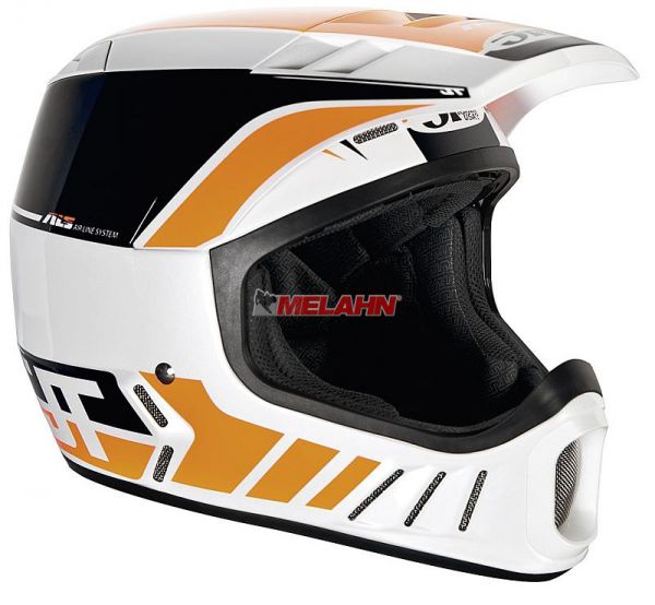 JT Helm: ALS-02, weiß/schwarz/orange