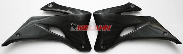 UFO Spoiler (Paar) Kühlerverkleidung für YAMAHA YZF 250/450 2006-2009, schwarz