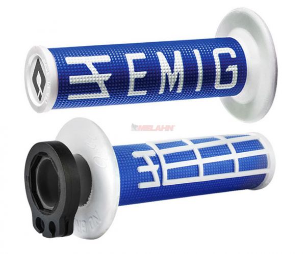 EMIG/ODI Griff (Paar): V2 Lock-On, 2/4-Takt , blau/weiß