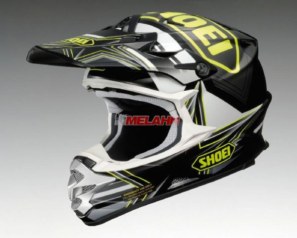 SHOEI Helm: VFX-W Reputation, schwarz/gelb