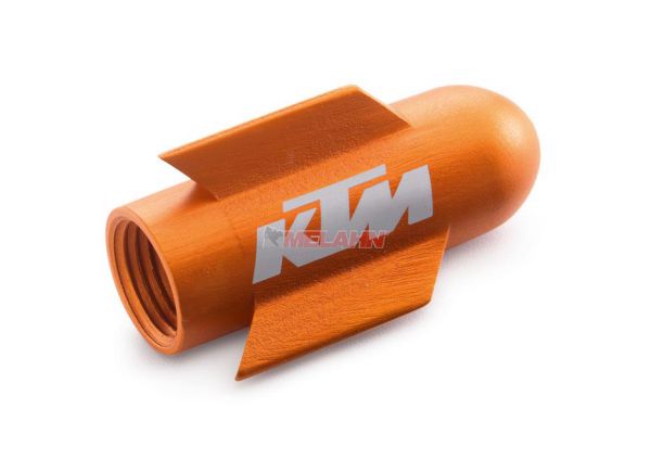 KTM Aluminium-Ventilkappen (Paar) Rockets, orange