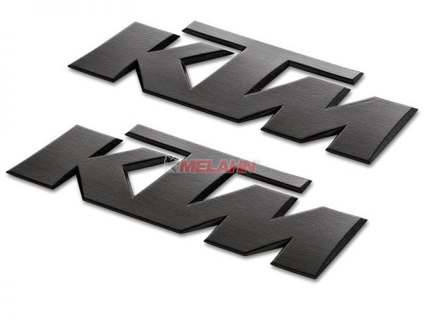 KTM 3D-Aufkleber (90x30mm), schwarz, 2 Stück