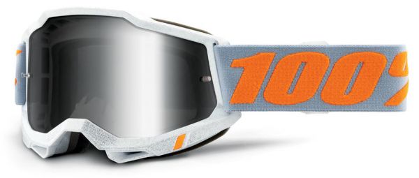 100% Brille: Accuri 2 Speedco, silber/orange, silber verspiegelt