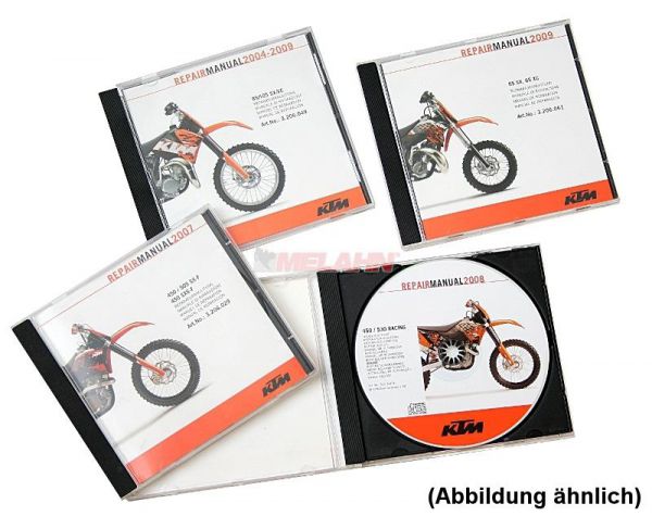 KTM Werkstatthandbuch auf CD: 350 SX-F 11-22 / EXC-F 12-23