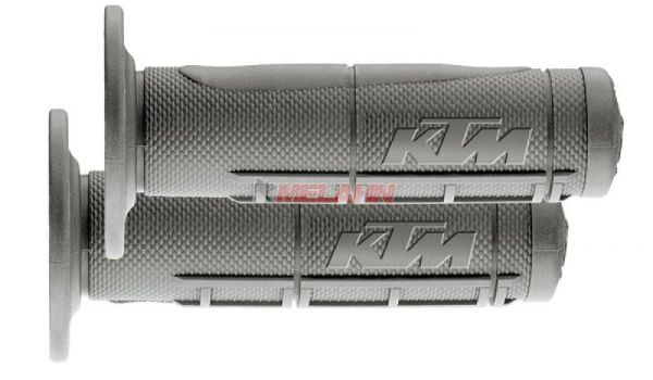 KTM Griff (Paar): OEM Half Waffle mittel, grau