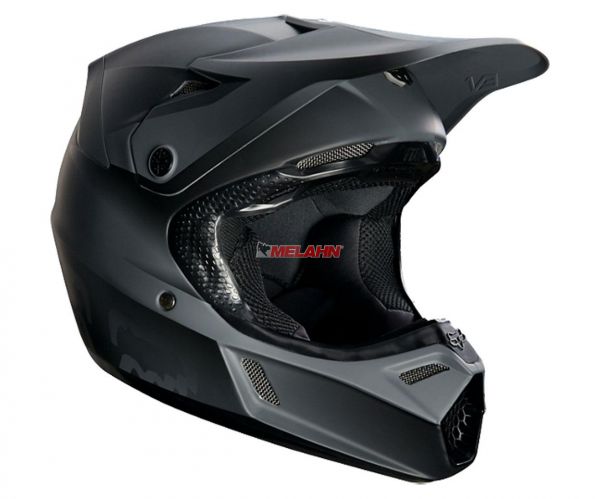 FOX Kids Helm: V3, matt-schwarz