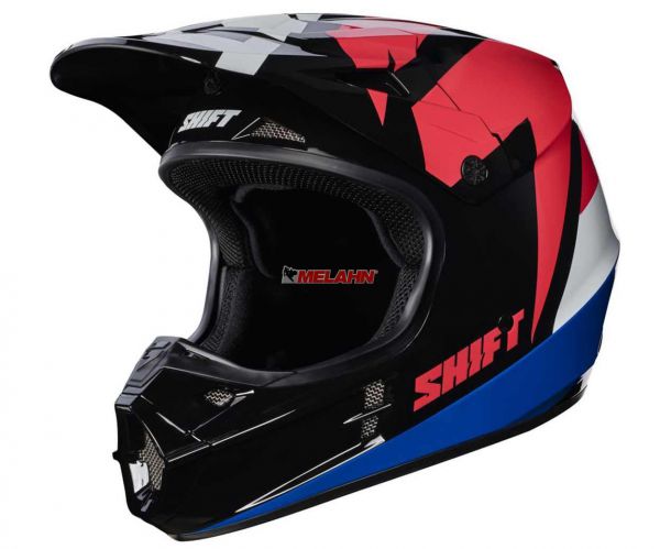 SHIFT Helm: V1 Whit3 Tarmac, schwarz