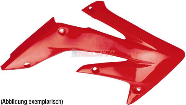 POLISPORT Spoiler (Paar) Kühlerverkleidung, CRF 250 14-17 / 450 13-16, rot-weiß