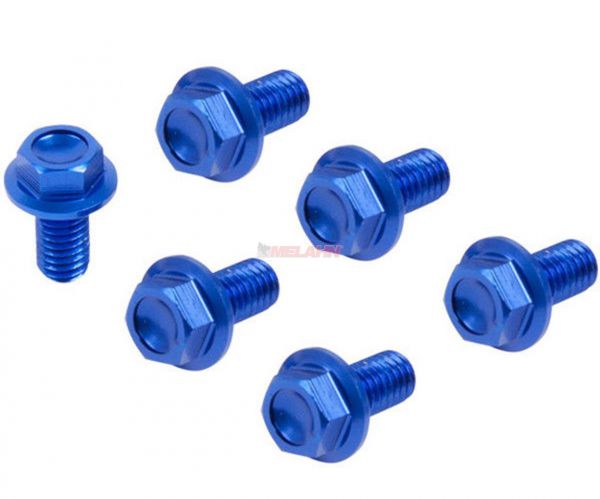 ZETA Aluminium-Schrauben für Gabelschützer für YZ/YZF 91-07 / WRF 250 01-19 / 450 04-18, blau