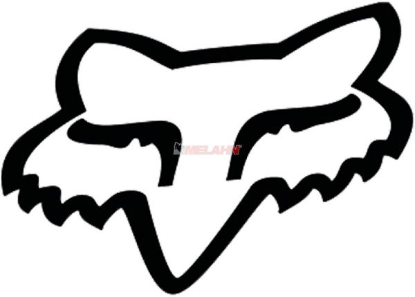 FOX TDC-Aufkleber: Head 71 cm, schwarz