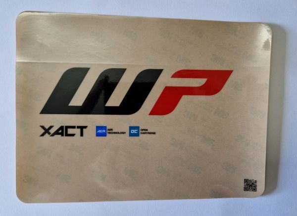 KTM Gabel-Aufkleber WP XACT AER 43 (Paar) klar, 43mm