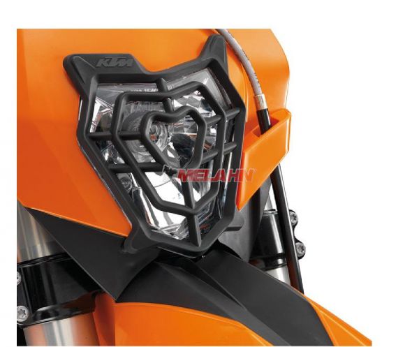 KTM Scheinwerferschutz Plastik 08-13, schwarz