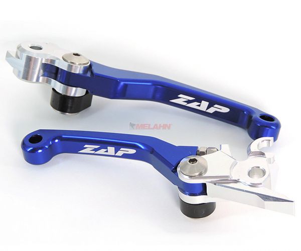 ZAP Flex-Kupplungs-/Bremshebel-Set für KTM/HUS/HVA (Brembo) 06-13, blau