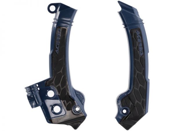 ACERBIS Rahmenschützer (Paar): X-Grip für Husqvarna FC/TC 2023-, blau/schwarz