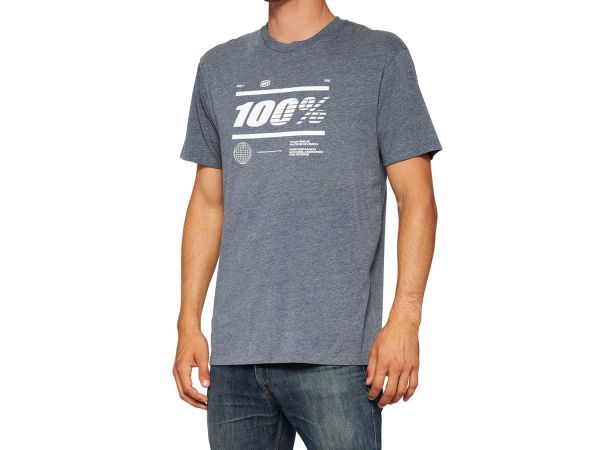 100% T-Shirt: Global, heather grey