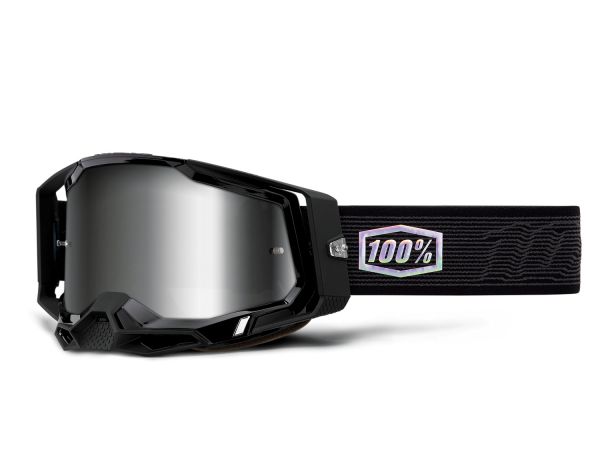 100% Brille: Racecraft 2 Topo, schwarz, silber verspiegelt