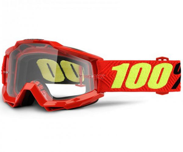 100% Accuri Saarinen Goggle Motocross MTB MX Enduro Cross Brille, rot