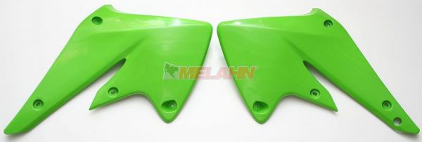 UFO Spoiler (Paar) Kühlerverkleidung für KAWASAKI KXF 250 2004-2005, grün