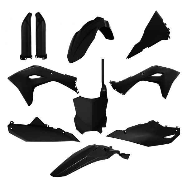 POLISPORT Plastik-Kit Full für KAWASAKI KXF 250 2025- / 450 2024-, schwarz