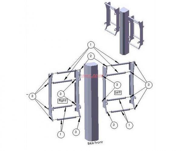 ZAP Aluminium-Kühlerschutz (Paar), Beta RR 250/300 13-19