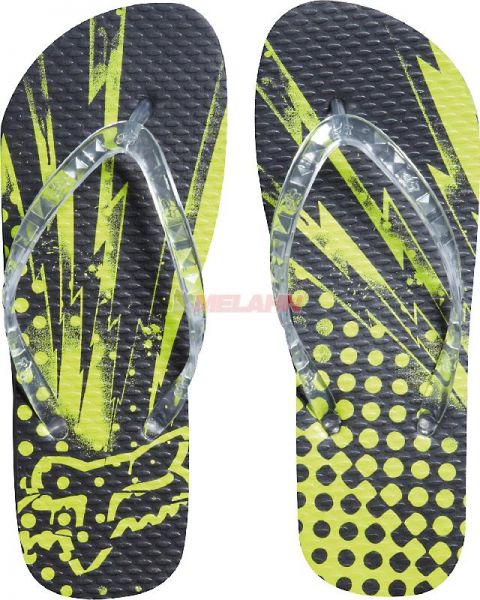 FOX Girls Flip-Flops: Riot, schwarz/grün