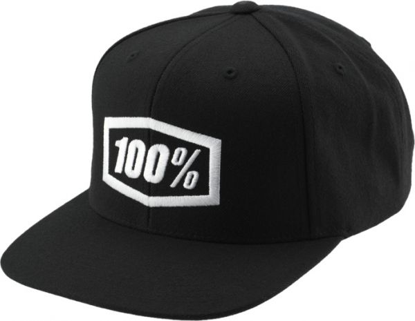100% Snapback-Cap: ICON, schwarz/weiß