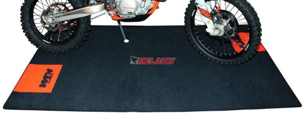 KTM Teppich groß, 2257x1123mm, schwarz/orange