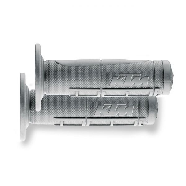 KTM Griff (Paar): OEM Half Waffle soft, hellgrau