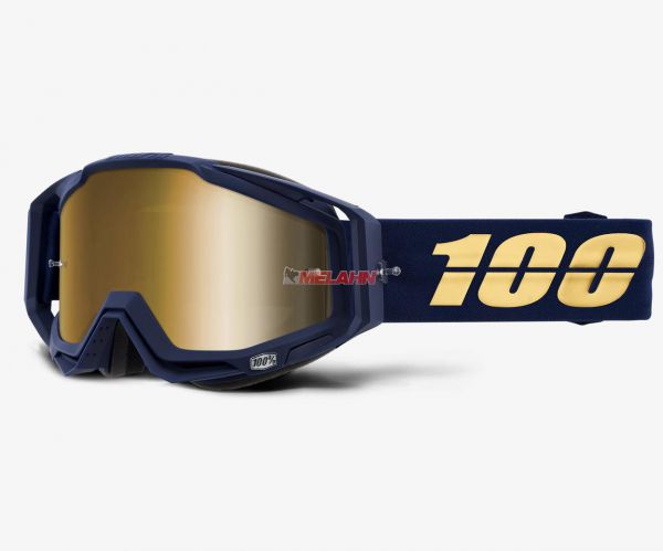 100% Brille: Racecraft Kuriakin, rot/blau blau verspiegel