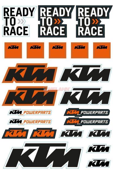 KTM Aufkleber-Kit: Logo II 23-teilig (5 Stück)