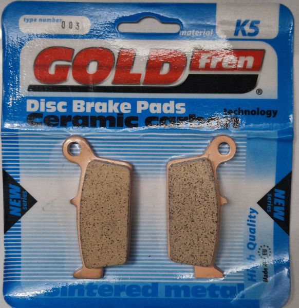 GOLDFREN Sinter-Bremsbeläge 003 K5, hinten für CR/KX/YZF