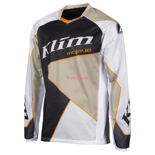 KLIM Jersey: Mojave, weiß/schwarz/sand/orange
