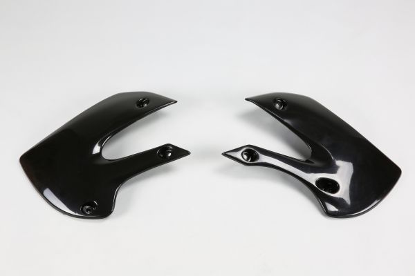 UFO Spoiler (Paar) Kühlerverkleidung für KAWASAKI KX 65 2000- / KLX 110 2001-2009, schwarz
