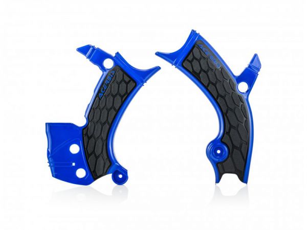 ACERBIS Rahmenschützer (Paar): X-Grip für YZF 250 19- / 450 18-, blau/schwarz
