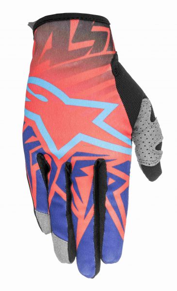 ALPINESTARS Handschuh: Racer Justin Barcia Limited Edition, rot/blau