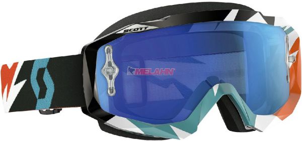 SCOTT Brille: Hustle MX, verspiegelt, orange/türkis