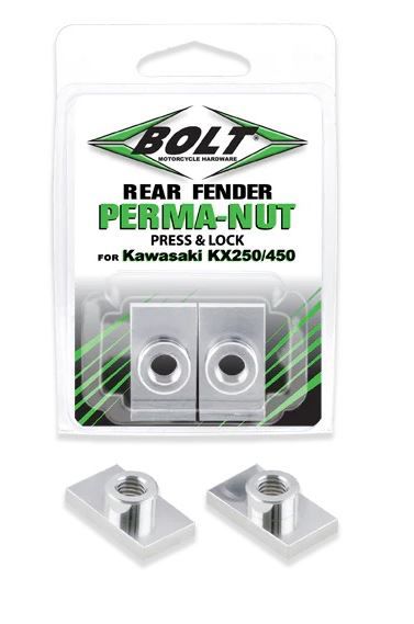 BOLT PERMA-Mutter-Set (2 Stück) für hinteren Kotflügel Kawasaki KXF 250 21- / 450 19-