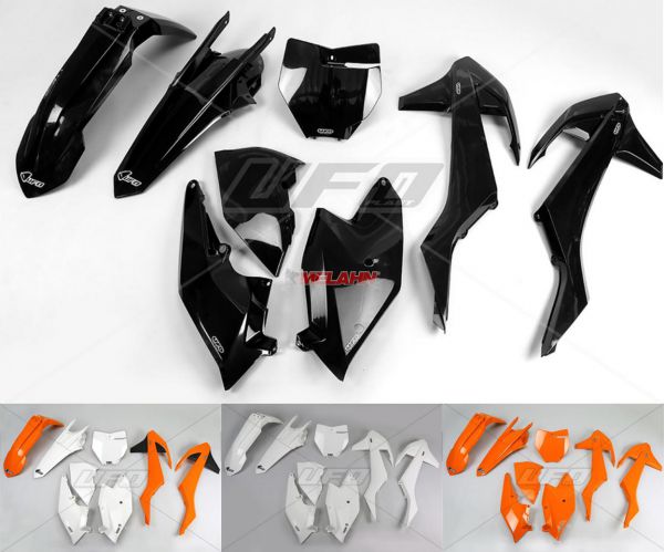 UFO Plastik-Kit für KTM SX 16-18 (außer 250 2T 16), orange