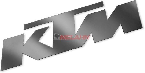 KTM Aufkleber reflektierend, 7,2x2,4cm, schwarz (Stück)