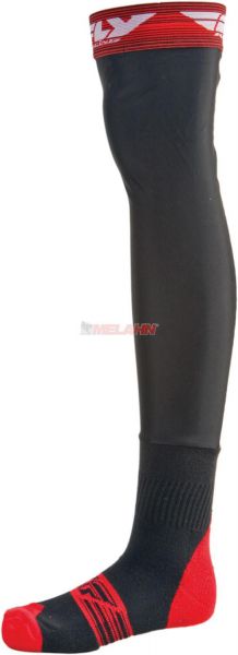 FLY Knee Brace Socke (Paar), grau/rot