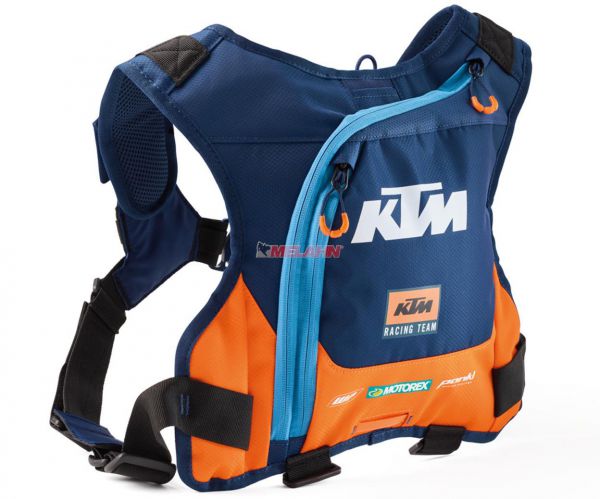 KTM Trinkrucksack: Team Erzberg Hydration, blau/orange