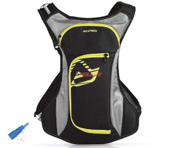 ACERBIS Trinkrucksack: Acqua 2 Liter, schwarz/grau/gelb